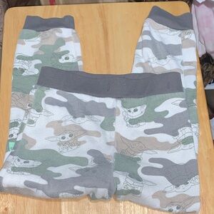 Star Wars Kids Pajama Bottoms - Gray, Green, and Tan